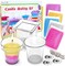 Kids Candle Making Kit – DIY, 3 Glass Containers, 3 Wicks, 5 Colored Wax Bags.